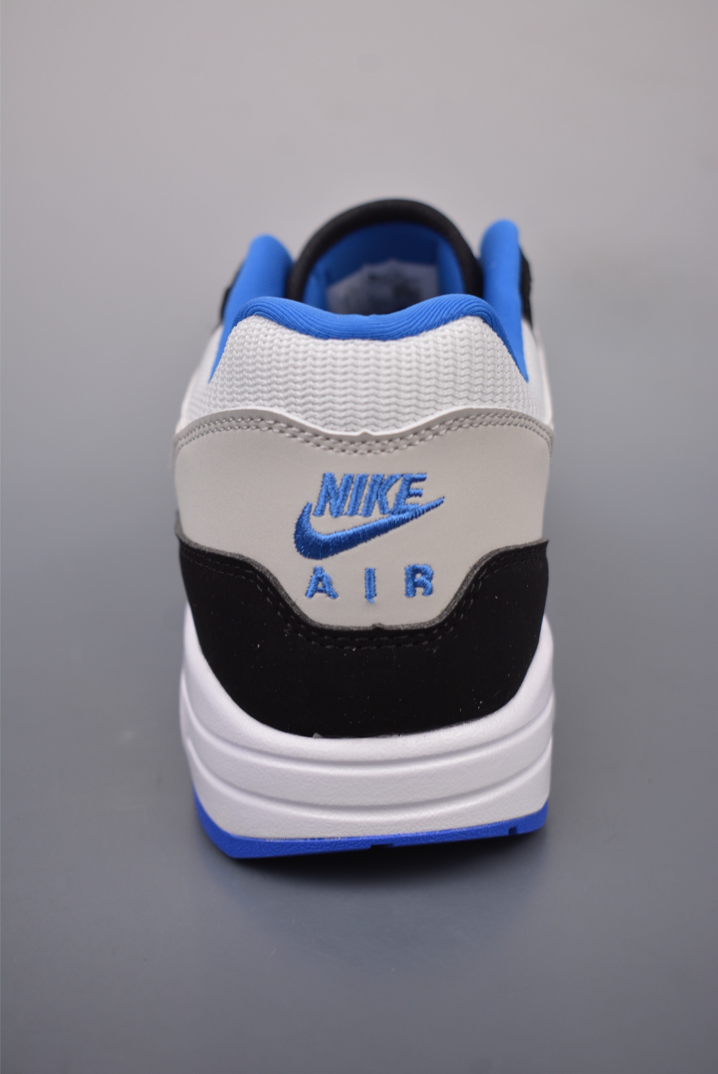 Nike Air Max 1'87 running shoes white, gray, black and blue 875855-001