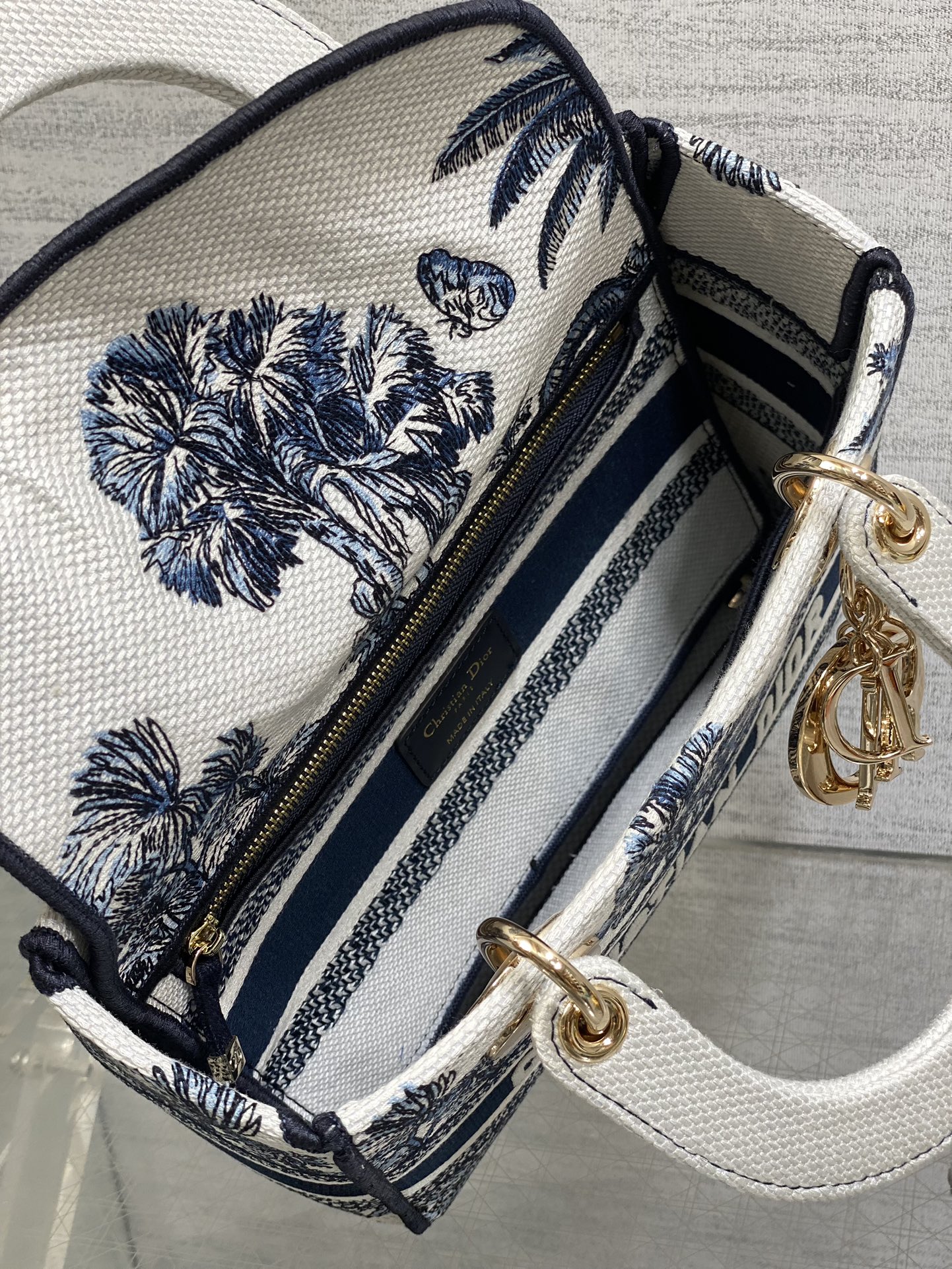 Dior Lady Summer Collection Embroidered Lady Bag