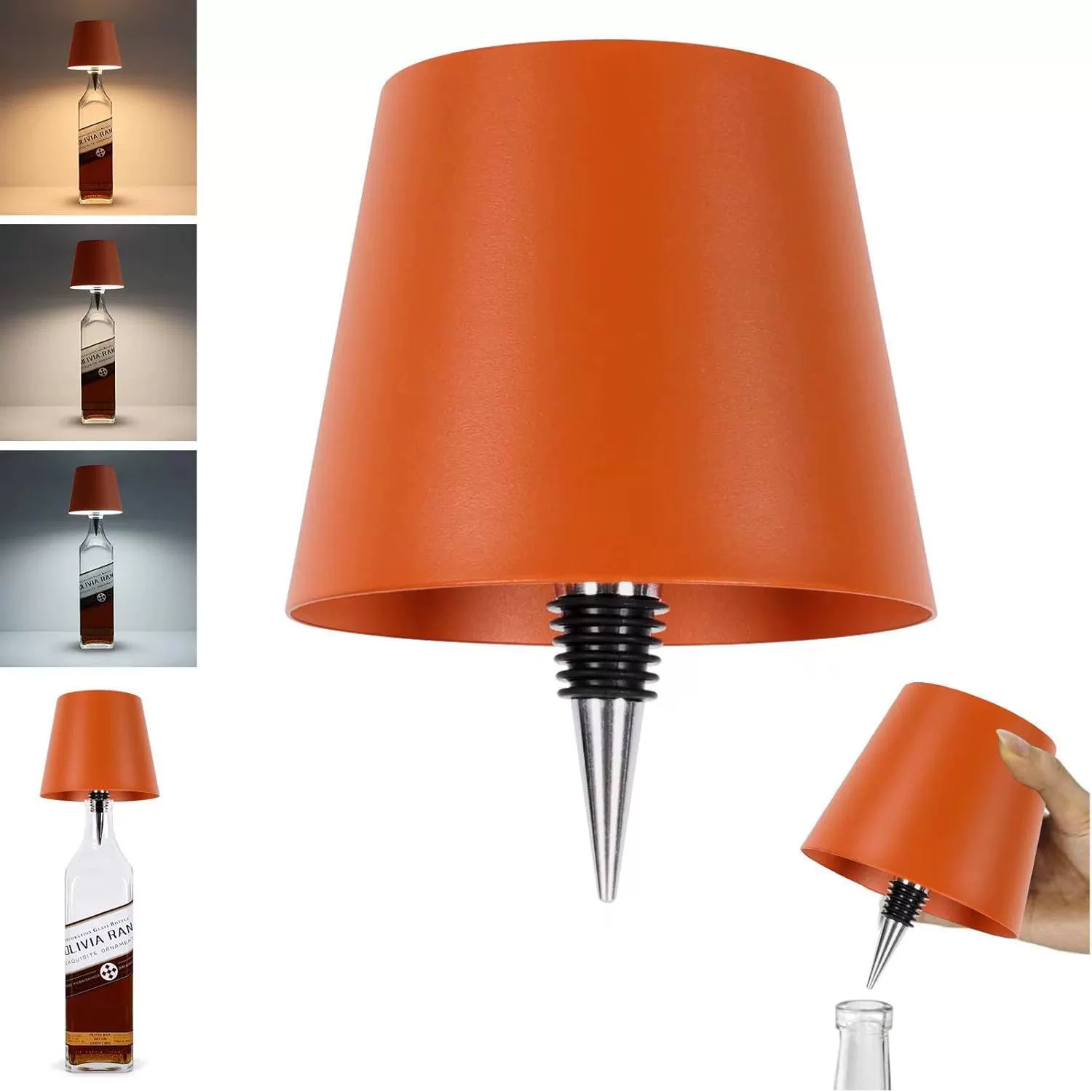 🍾🍾Wireless Bottle Lamp Metal Shade with🔥 (Flash Sale - 50% Off)