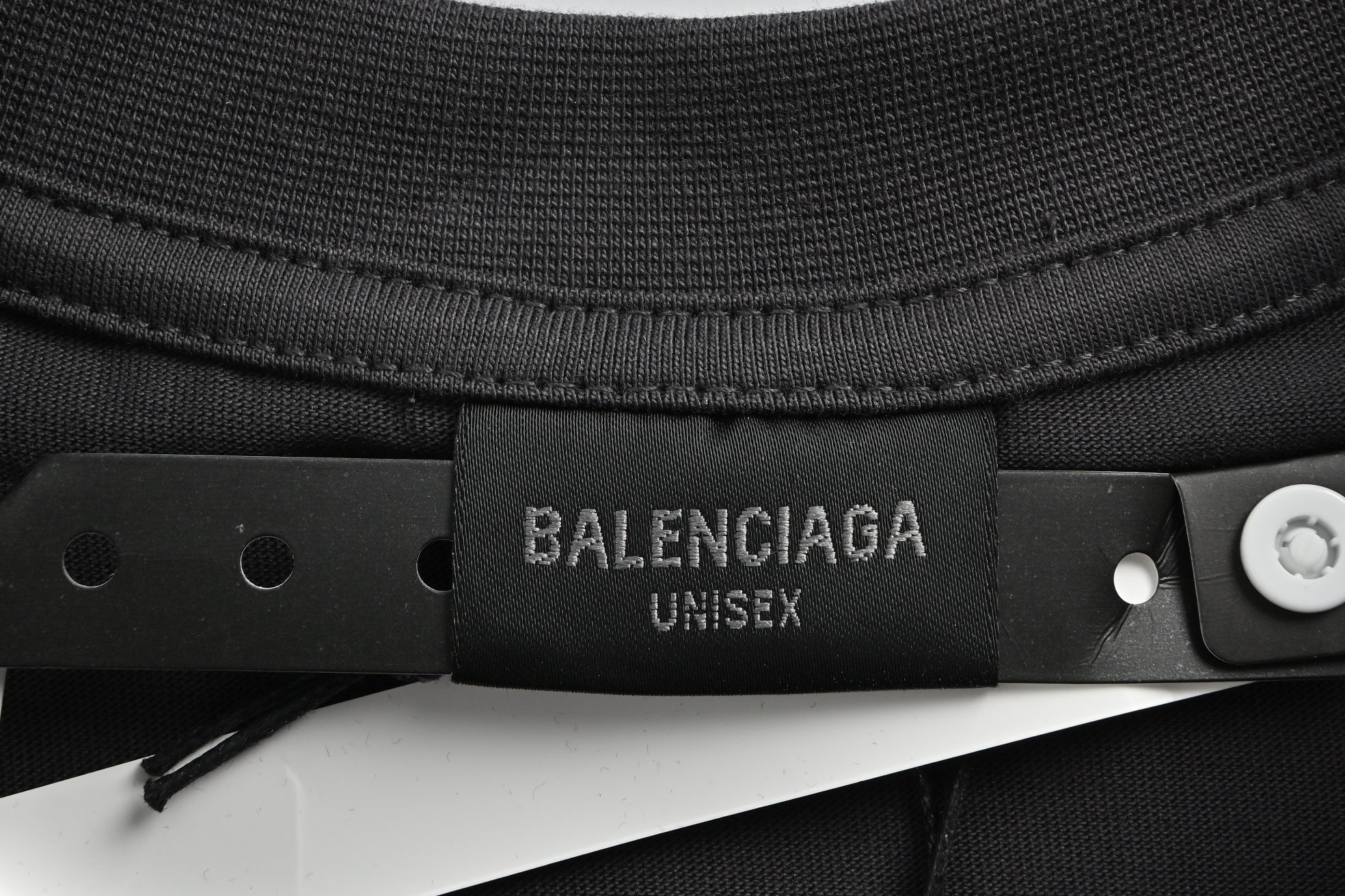 Balenciaga Double B Hand-painted Letters Washed Short Sleeve