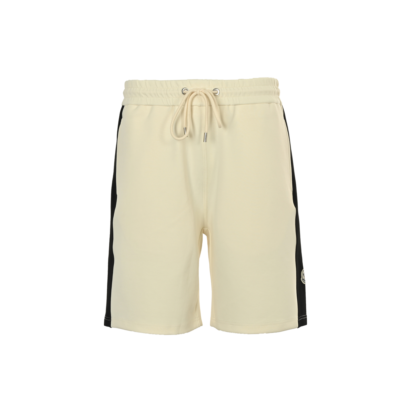 Moncler 25ss contrast color stitching small logo embroidered shorts