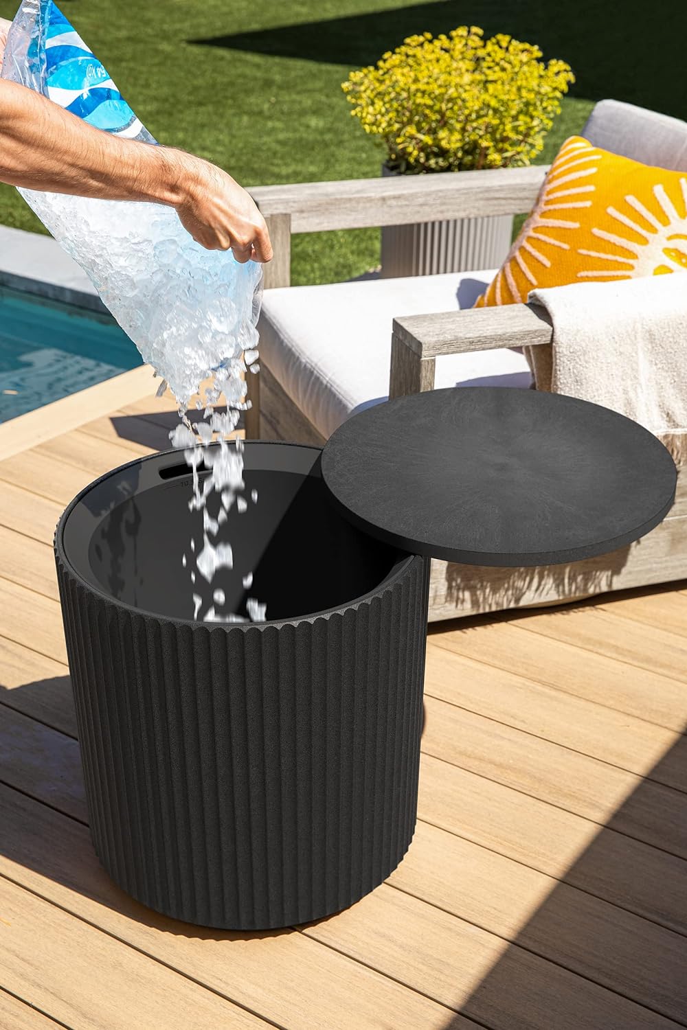 Veradek Outdoor Cooler Side Table 21 inch