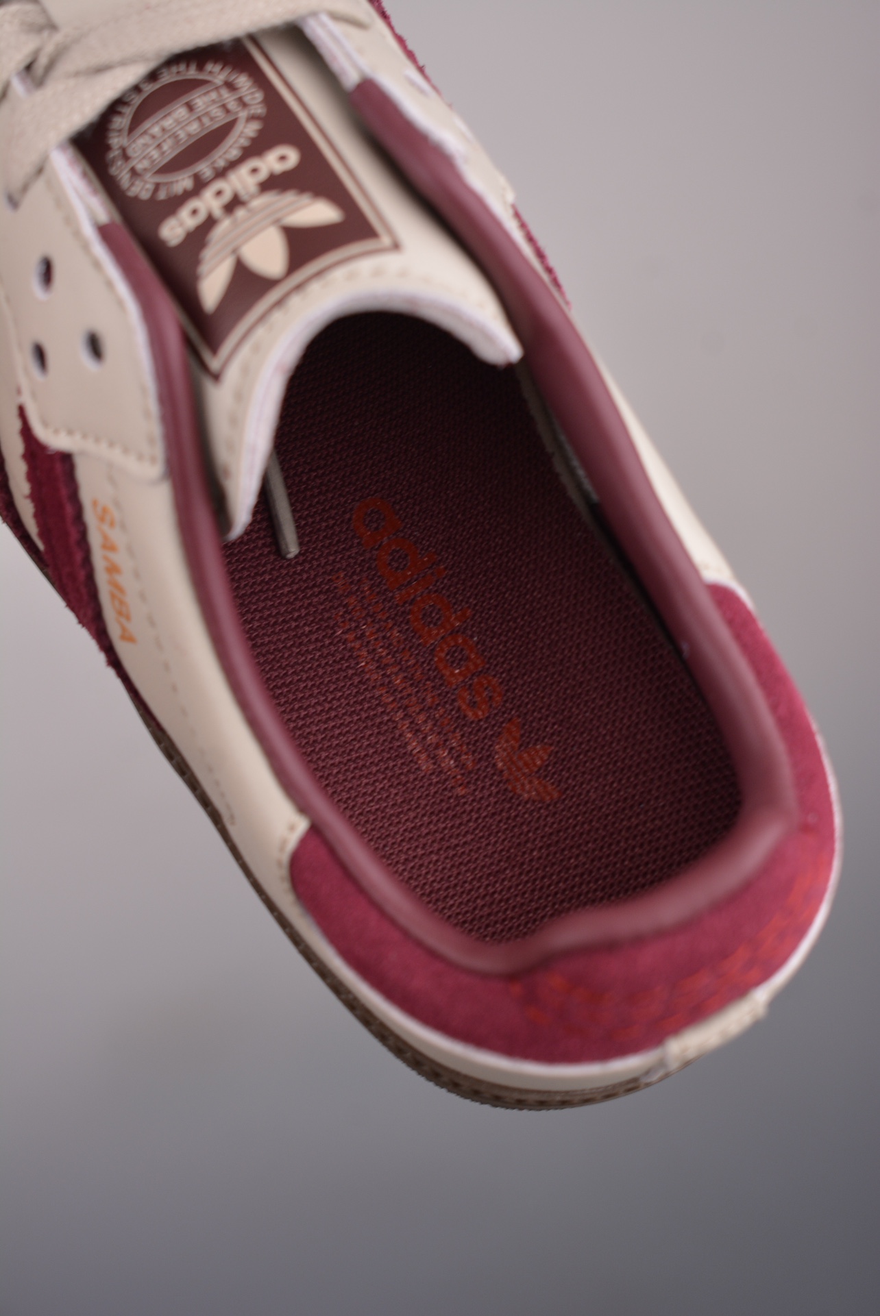 Adidas Originals Samba OG Putty Grey Maroon ID1482