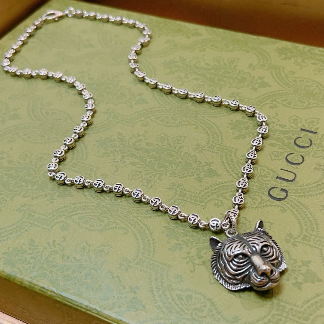 Gucci Anger Forest Series Tiger Head Vintage Necklace