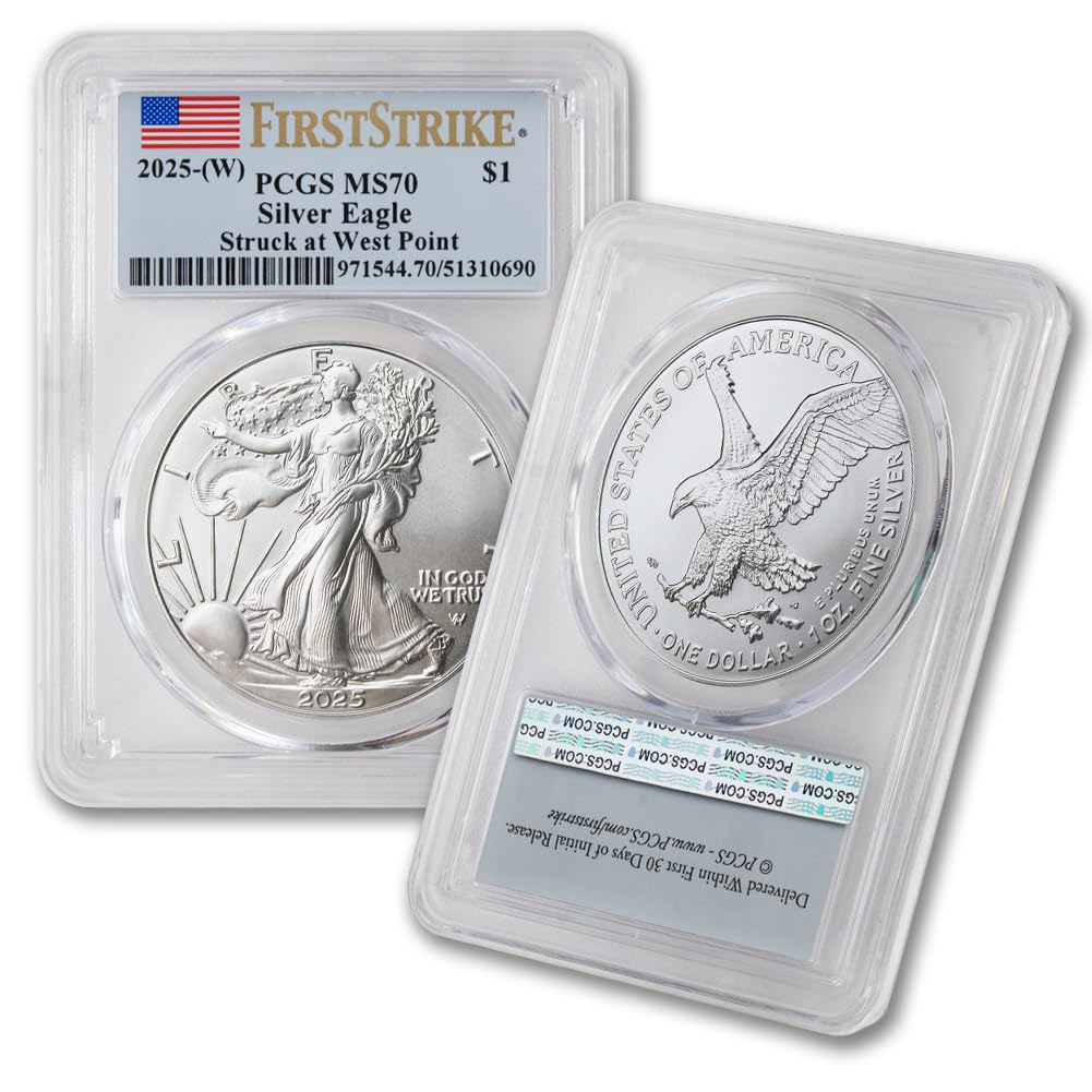American Eagle 2016-2025 Silver Coin PCGS MS70 First Strikes w