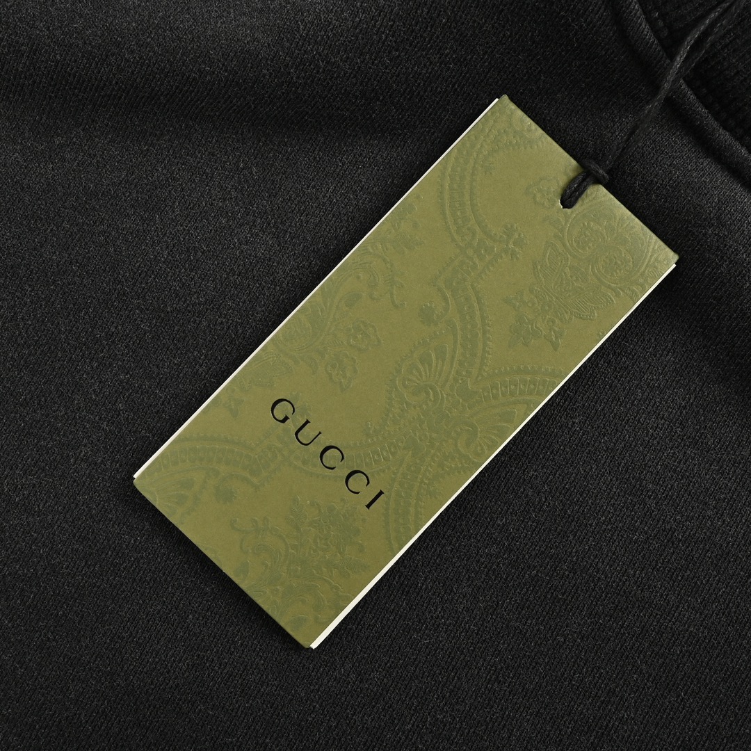 Gucci 24Fw Double G Hand-Painted Lettering Washed Crew Neck Sweatshirt
