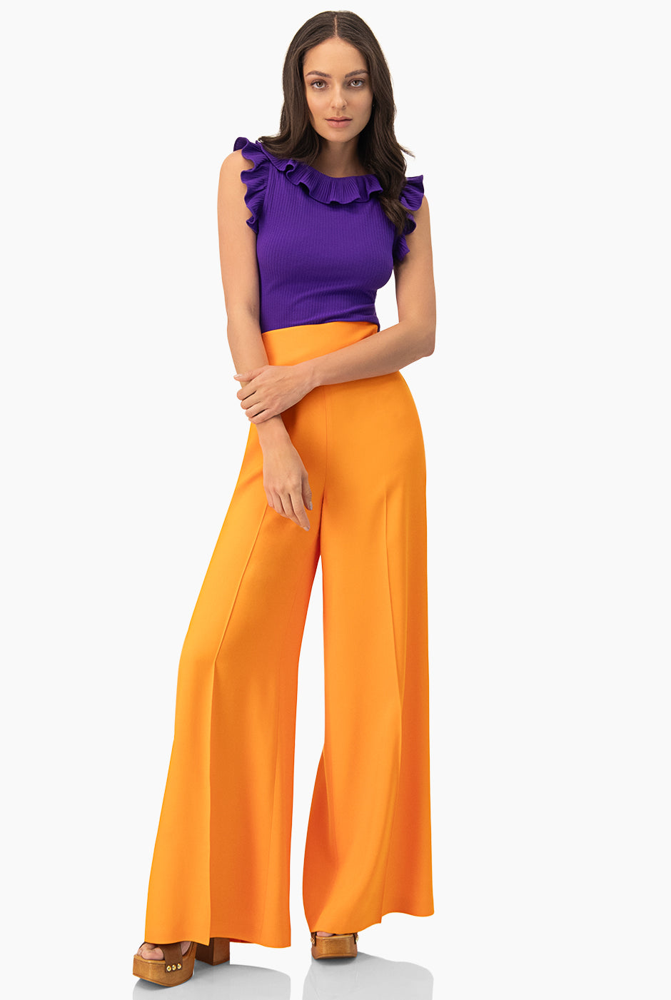 Pantalon de pierna y pretina amplia