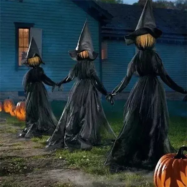 (🎃Early-Halloween Hot Sale-48%OFF) Lighted Halloween Witch Decoration Set（💖Buy 2  FREE SHIPPING💖）