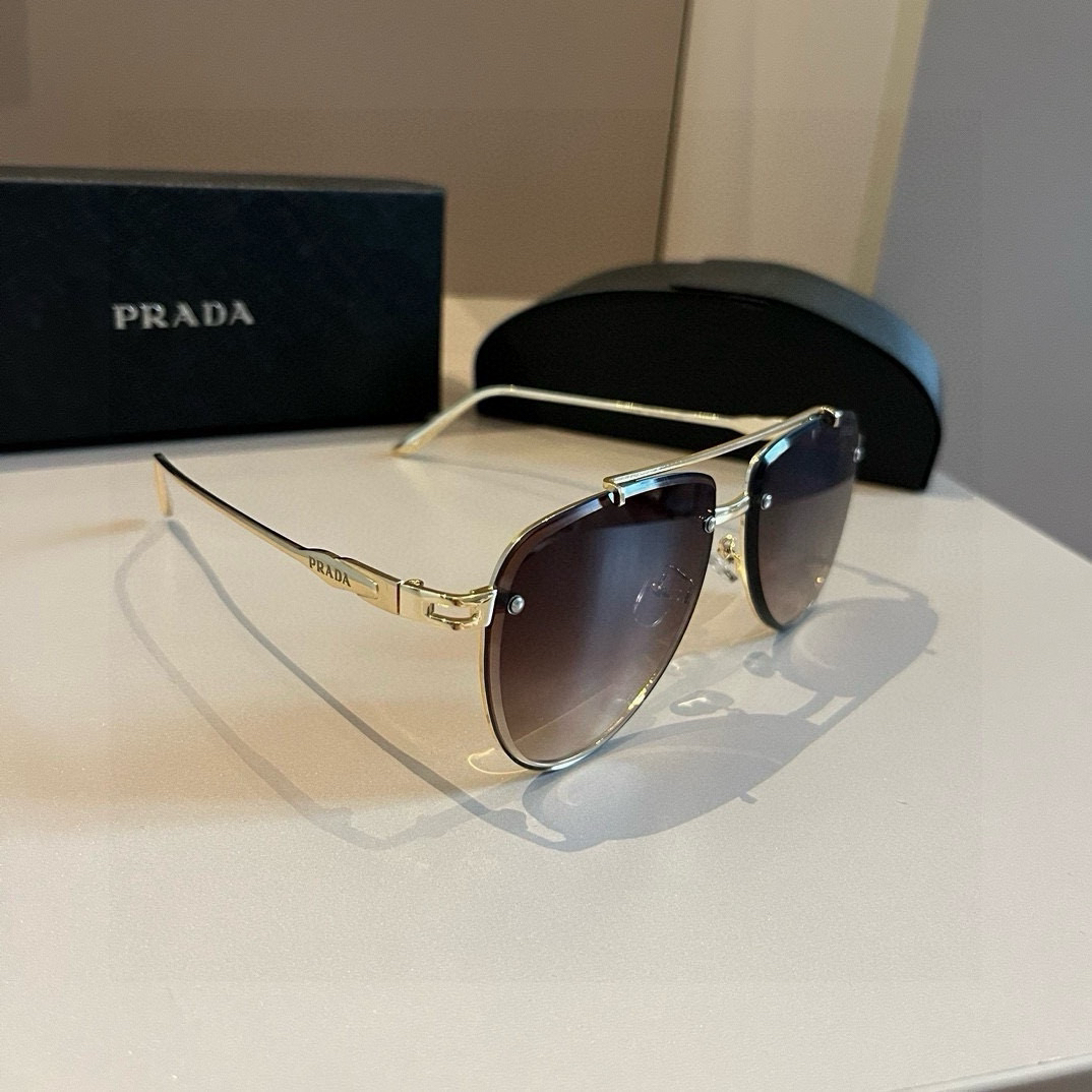 Prada round frame sunglasses