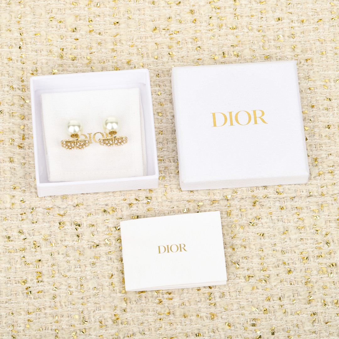 Dior Hollow Butterfly Earrings