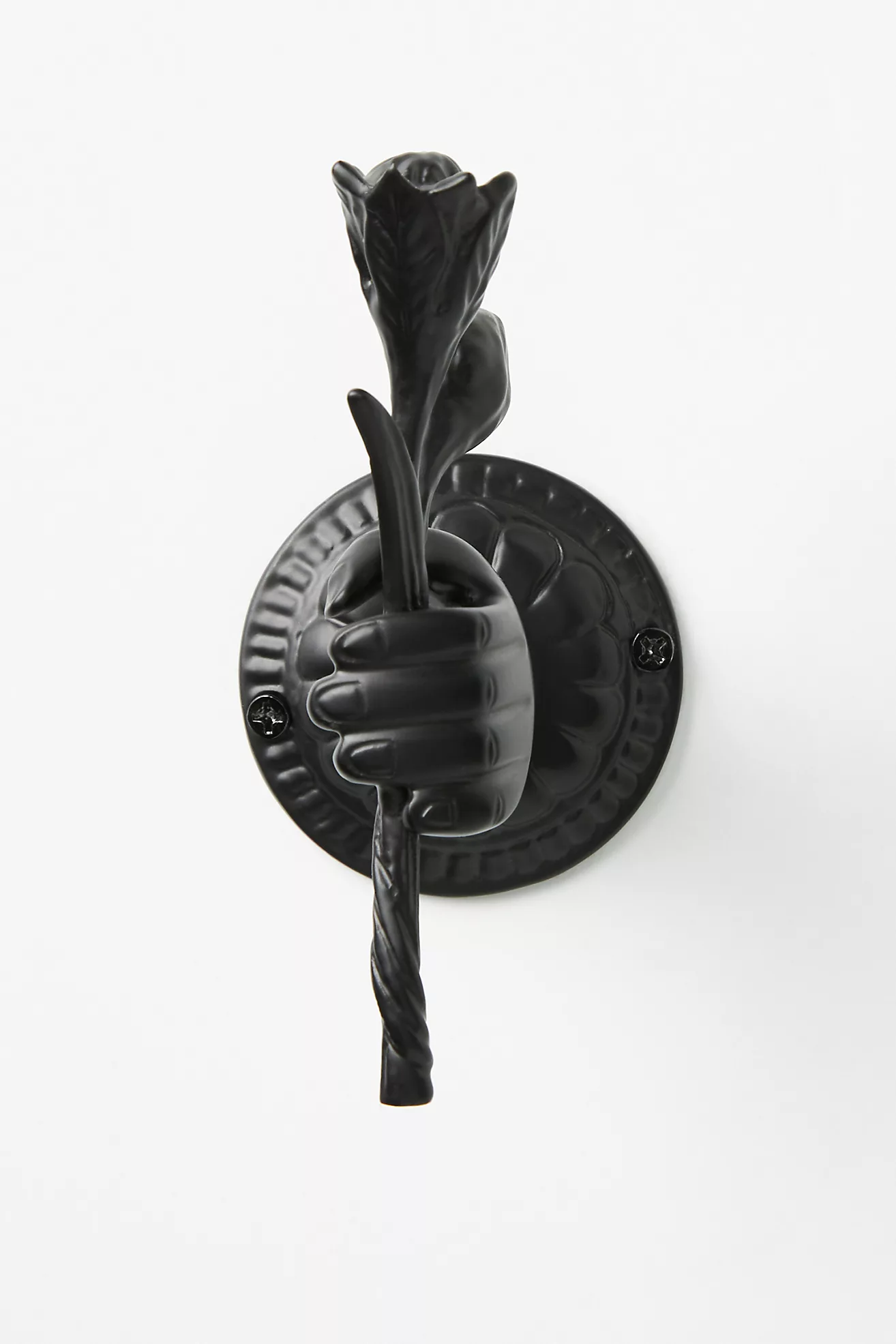 💖Last Day 49% OFF💖Hand Holding a Rose Design Brass Decorative Hook
