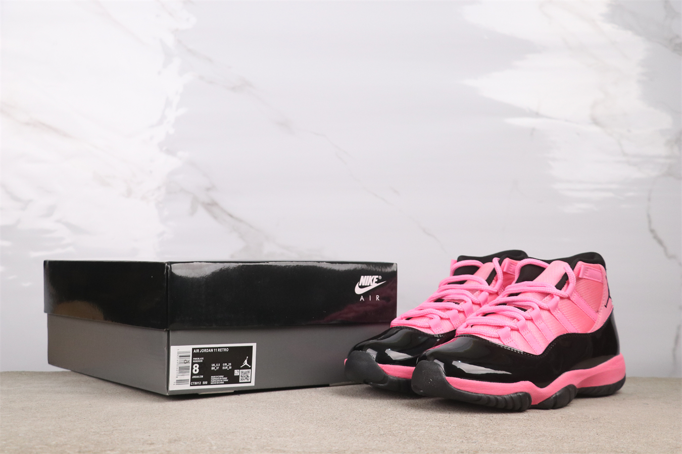 Air Jordan 11 Retro Pink Black Basketball Shoes CT8012-500