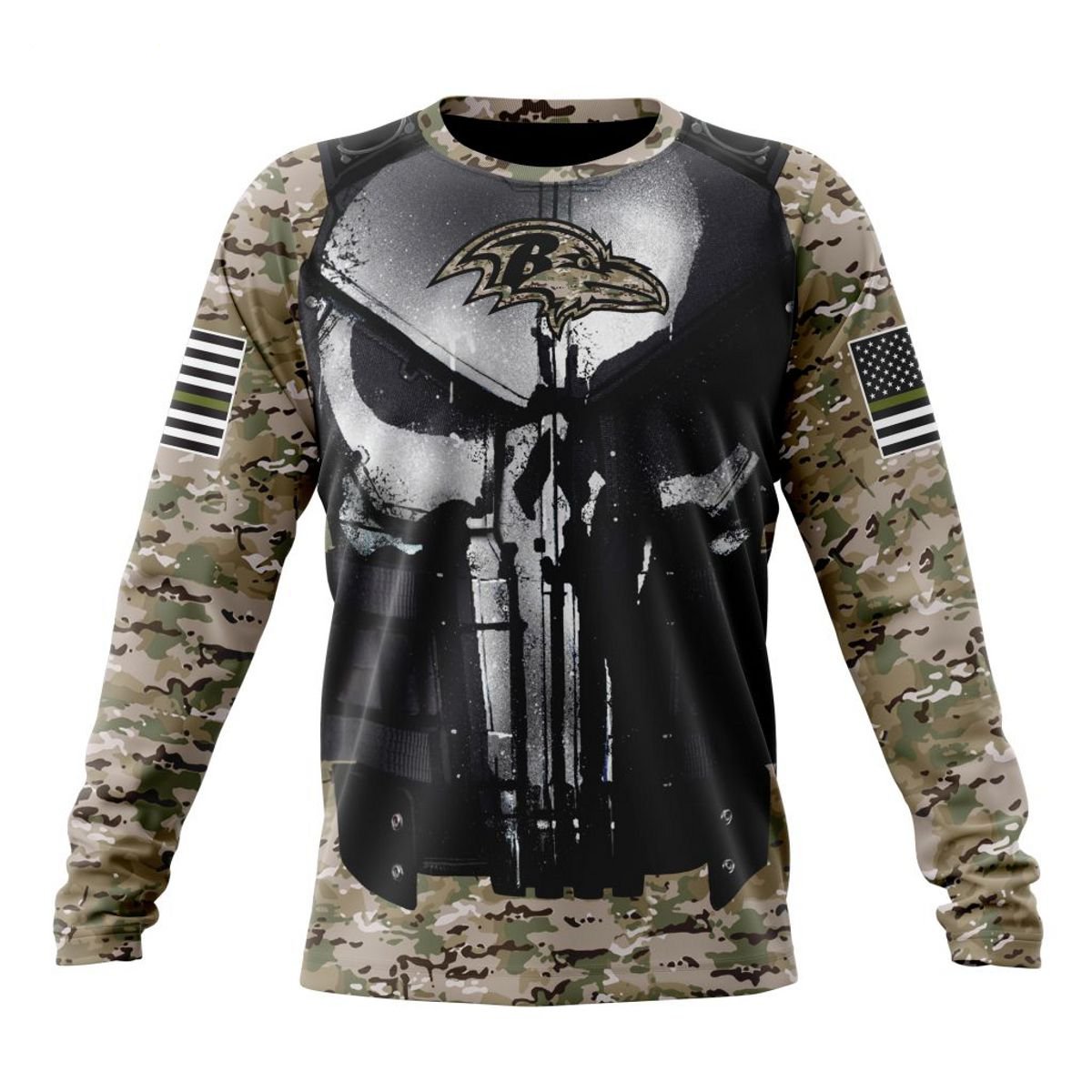 BALTIMORE RAVENS 3D HOODIE SPECIAL VETERAN KITS