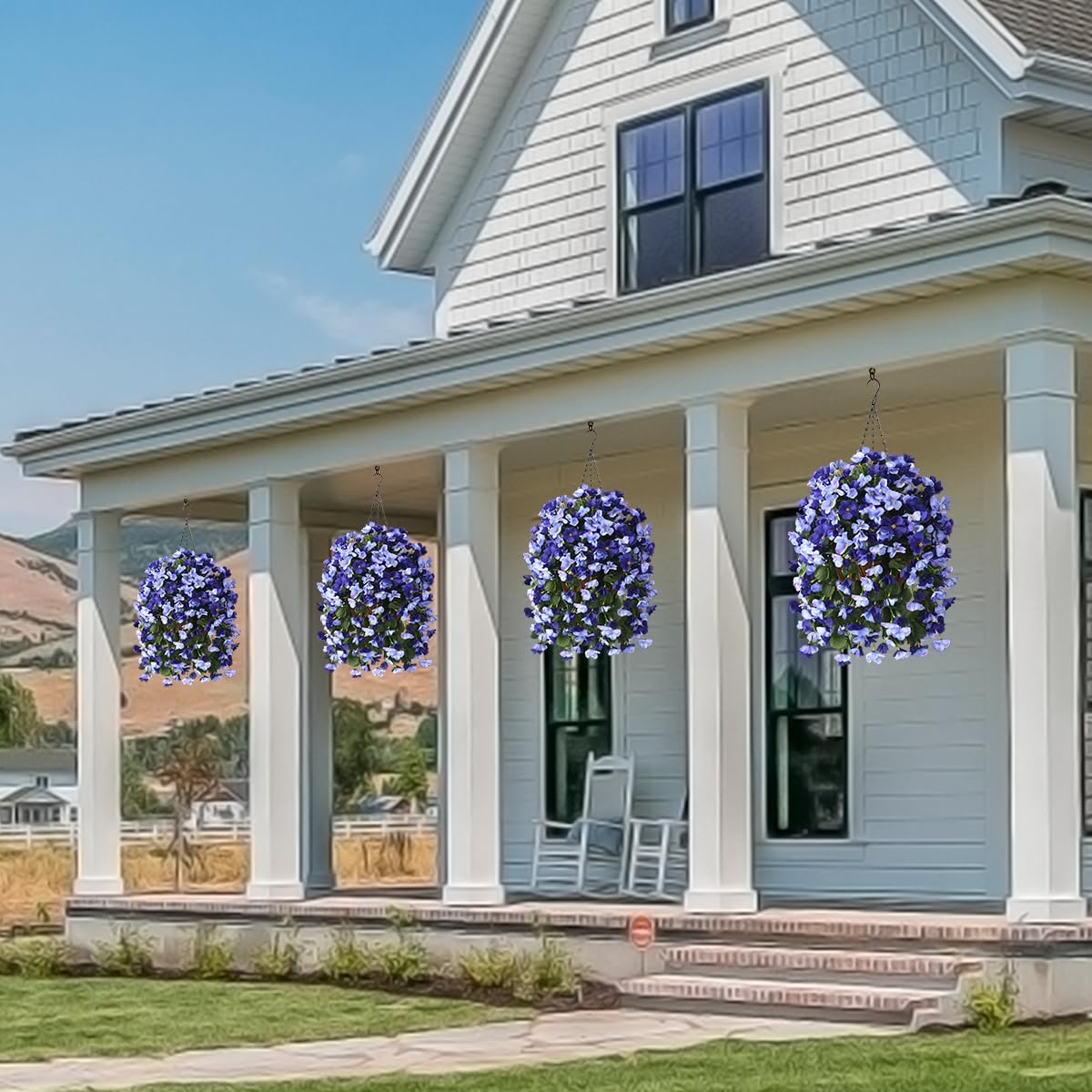 Artificial Hanging Flowers Basket