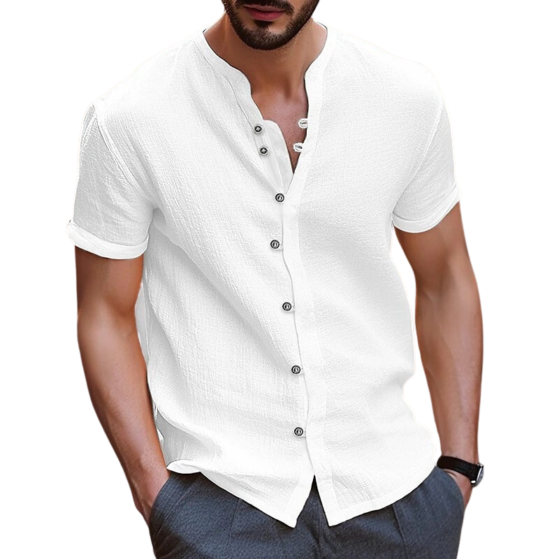 Men's Linen Button-up