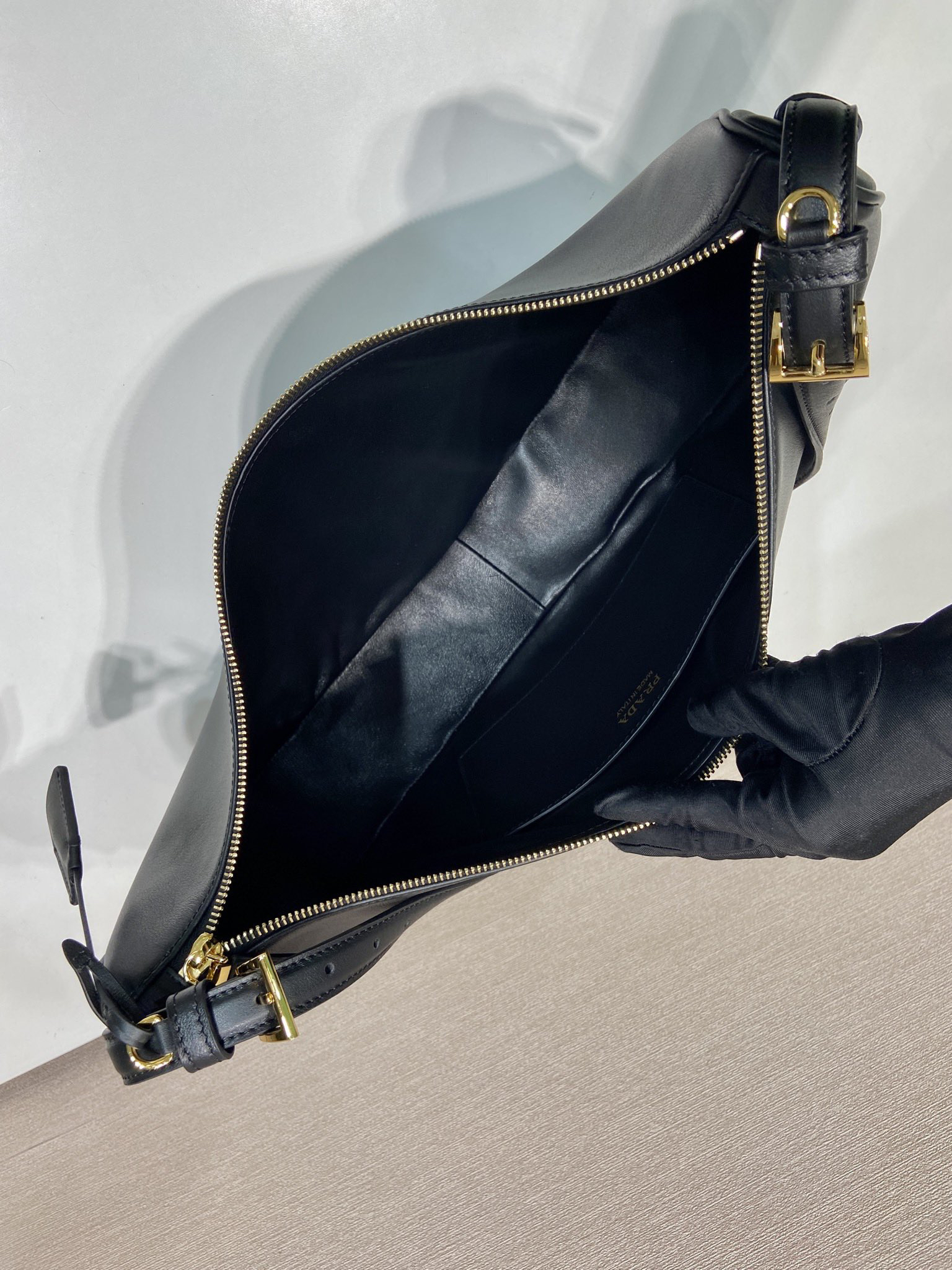 Prada Crescent Underarm Bag 1BC255