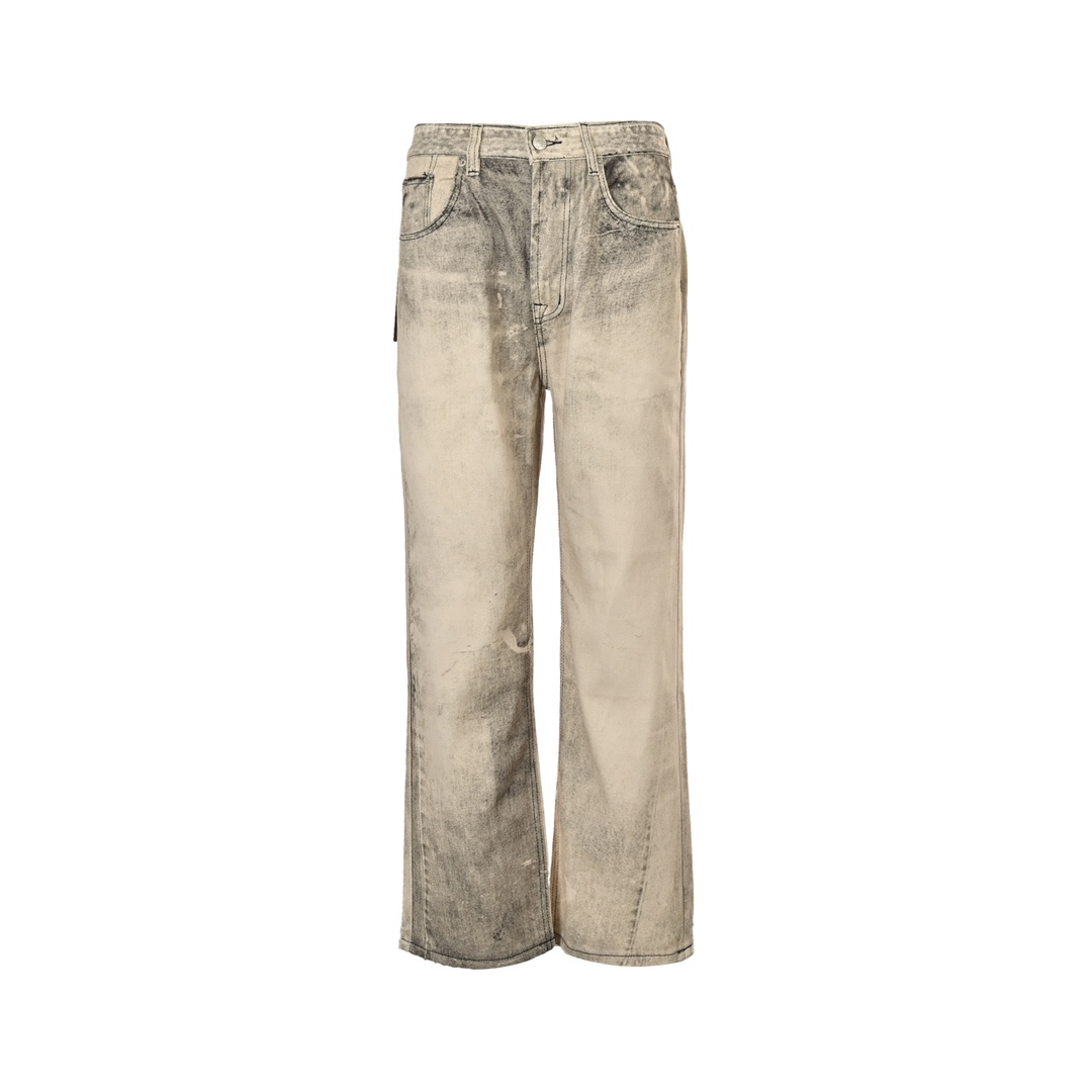 Balenciaga 24Fw washed loose wide-leg jeans