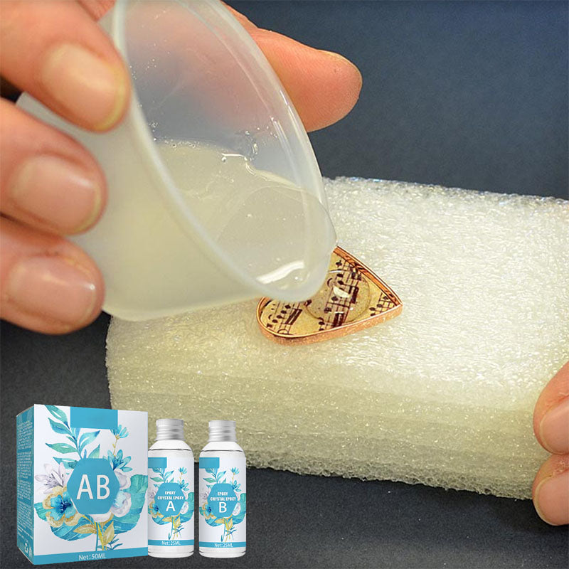 Clear Hard Epoxy Resin Adhesive Set