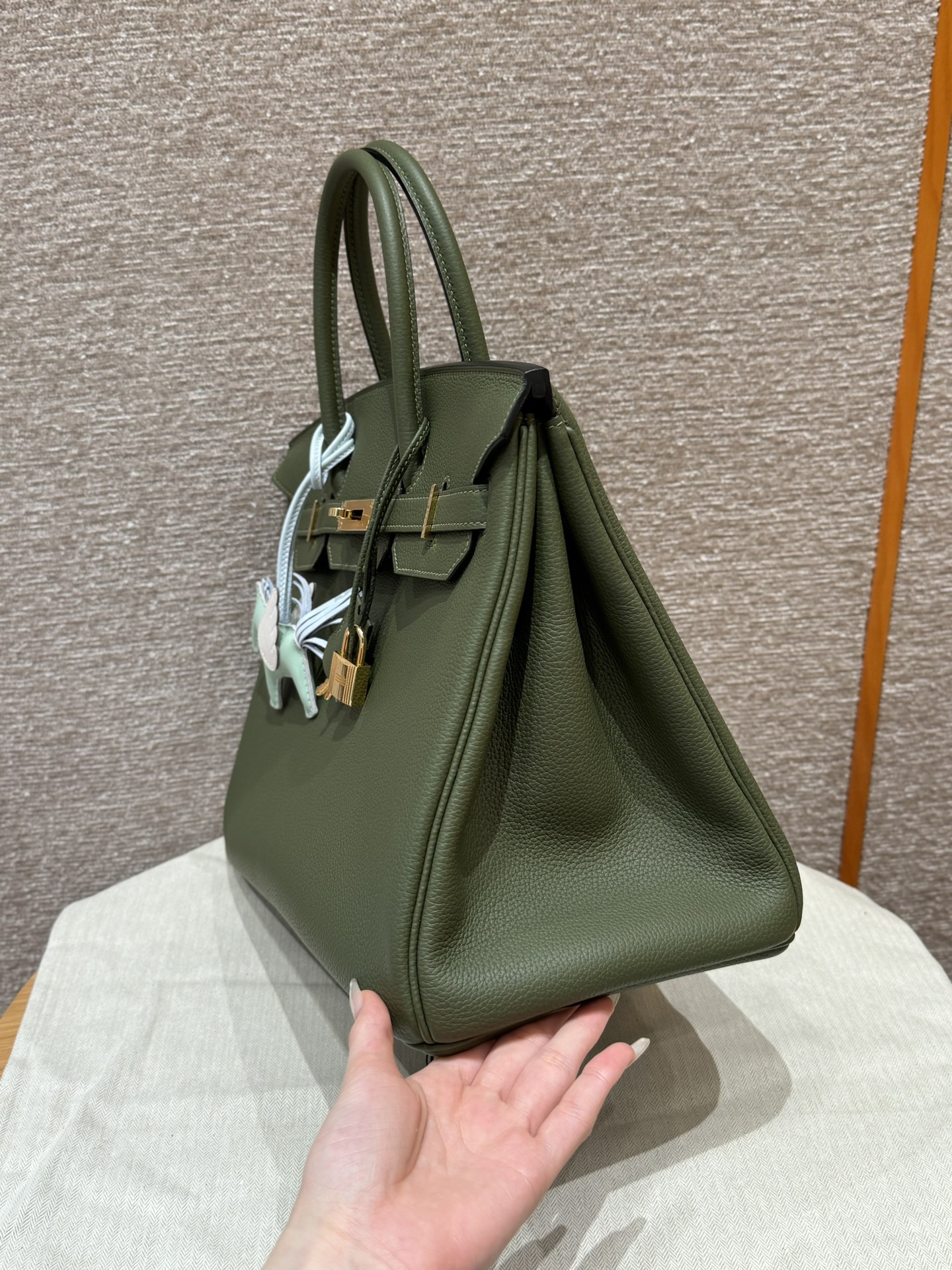 Hermès Birkin 61 Olive Green Handbag(Handmade to Order)