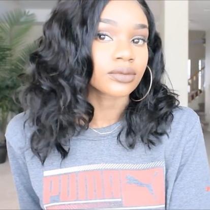 New Affordable Basic Cap Frontal Lace Wig Perfect For Summer!!! Wavy Bob