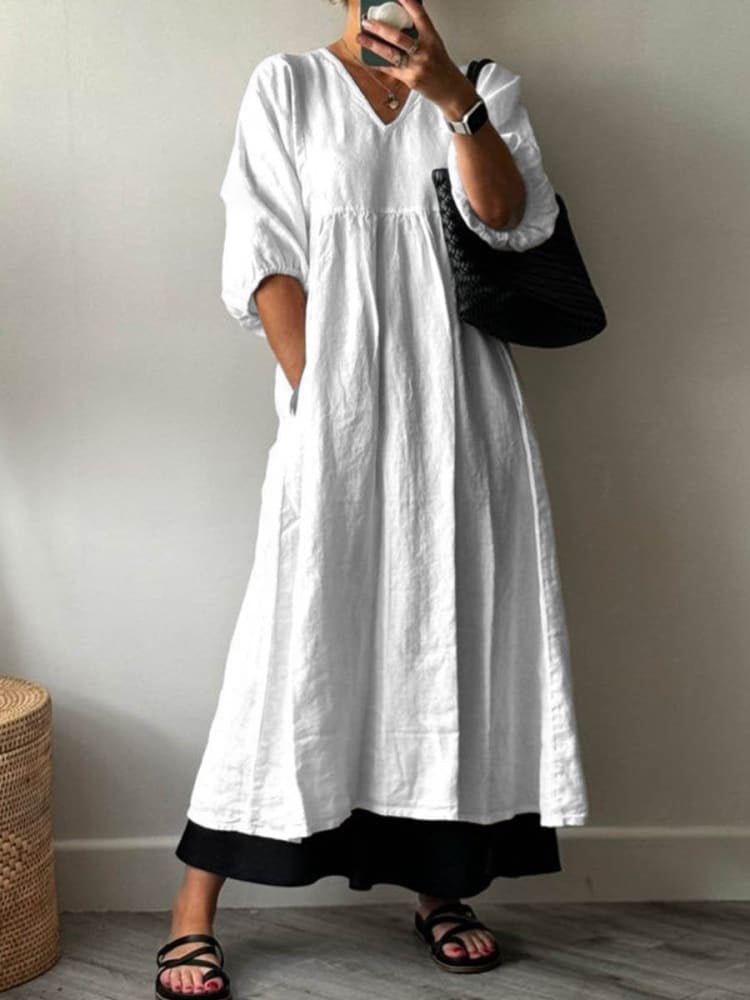 Women's Casual Loose Cotton Dress