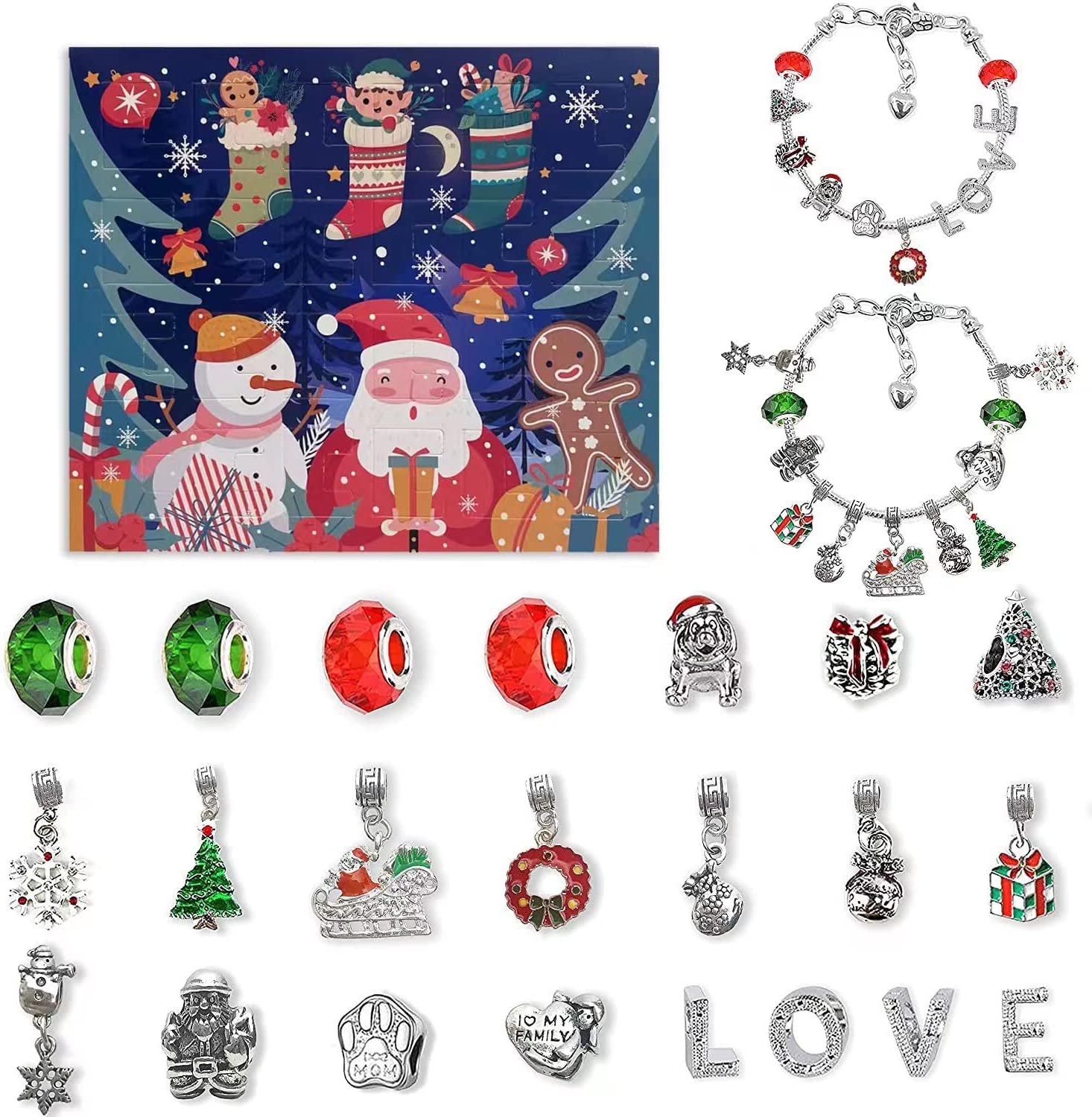 🎄DIY Christmas Advent Calendar Bracelets Set🎄(Buy 3sets and Get 3rd for Free )