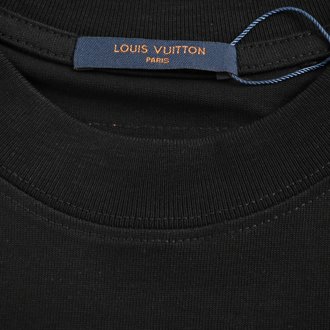 Louis Vuitton 24ss embroidered logo short sleeve