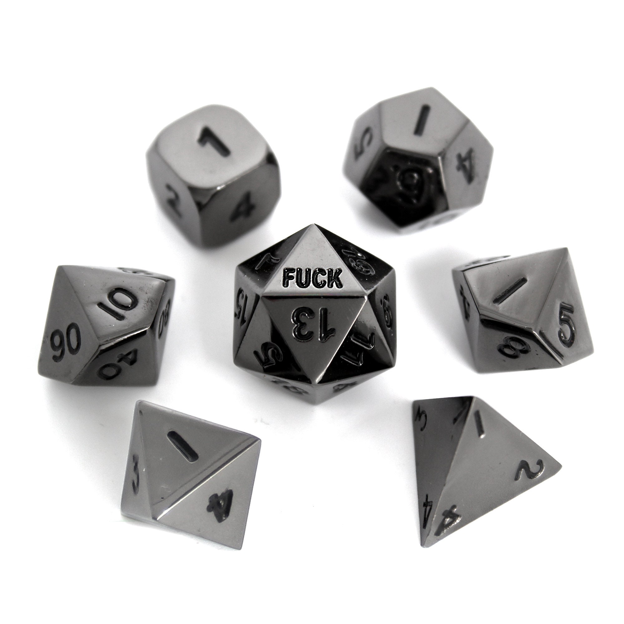 F-Bomb D20 Dice | For the player who loves to talk dirty