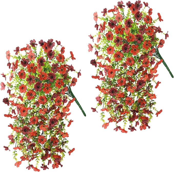 🔥LAST DAY 50% OFF🔥2 PCS Artificial Hanging Silk Fake Daisy Realistic Flowers ,UV Resistant