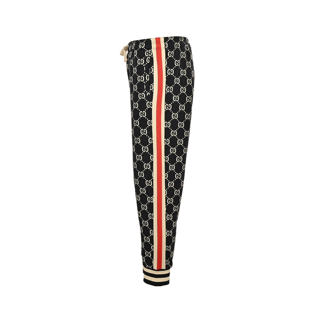 Gucci classic jacquard logo print trousers