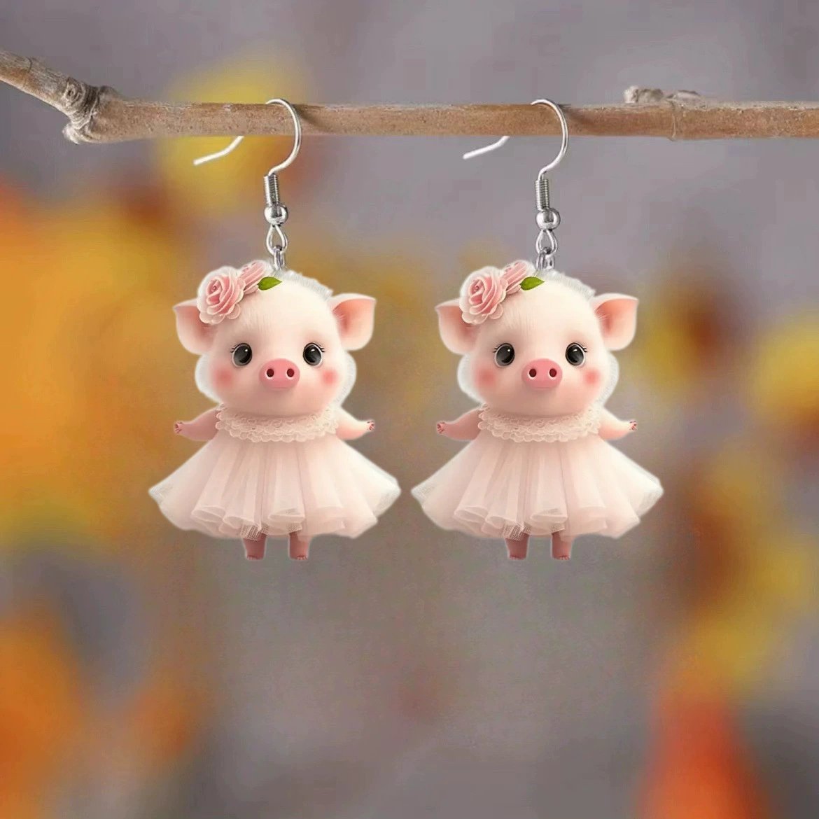 🐷Adorable Pink Pig Earrings