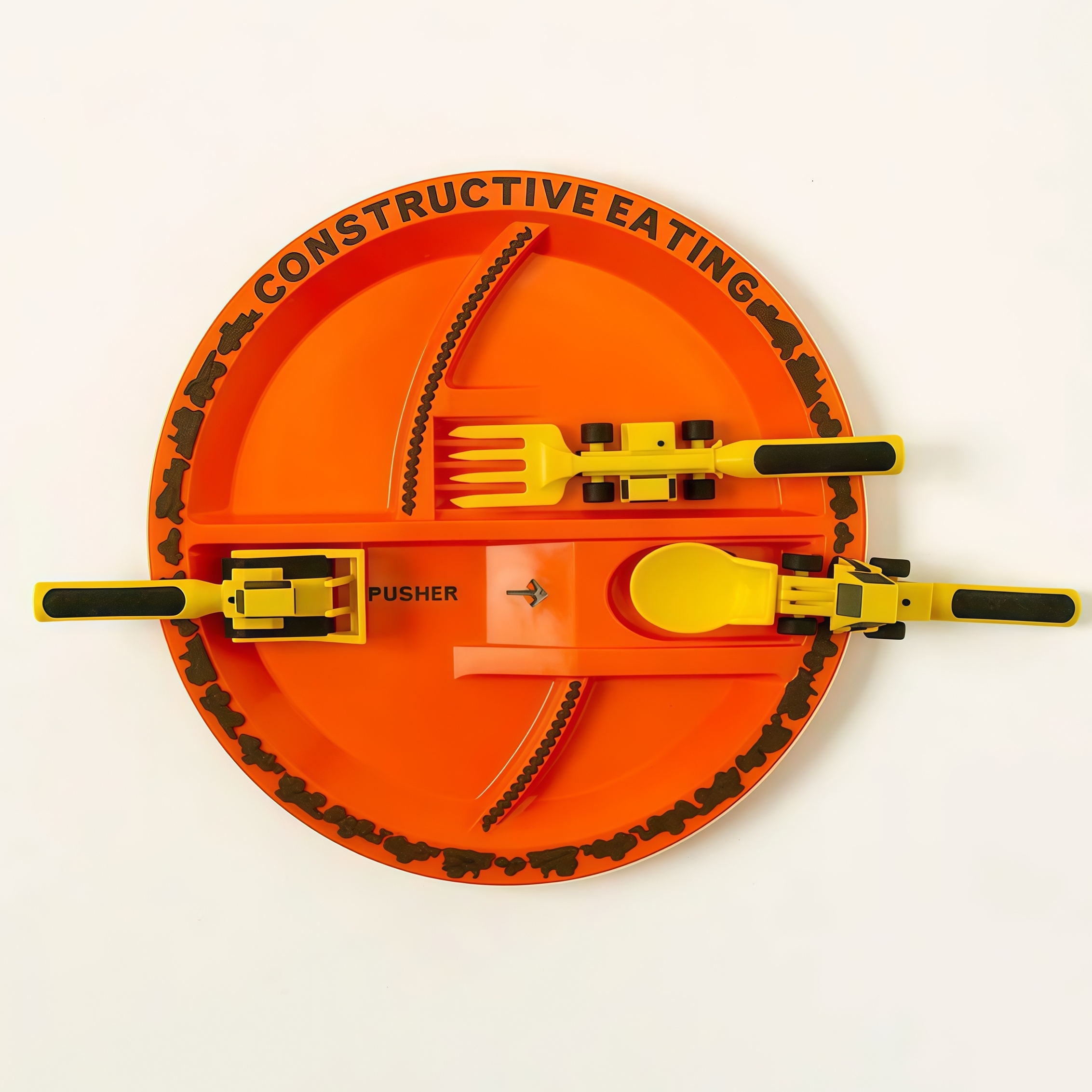 Construction Vehicle Tableware Set