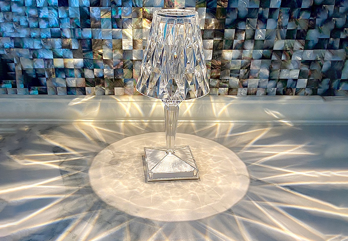 Multicolor Crystal Diamond Table Lamp