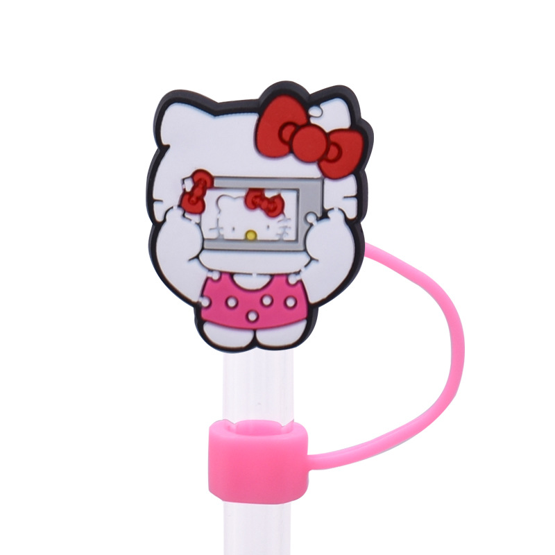 20 Styles Hellokitty Straw Covers Cap