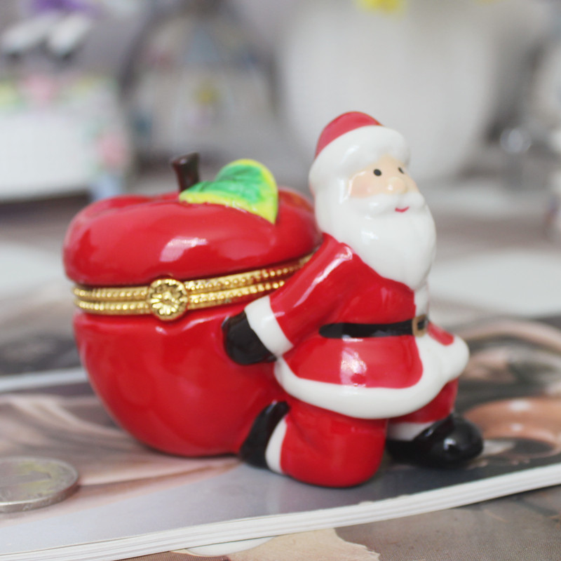 🎄Early Christmas Sale 49% OFF🎄Christmas Hand Painted Ceramic Jewelry Box