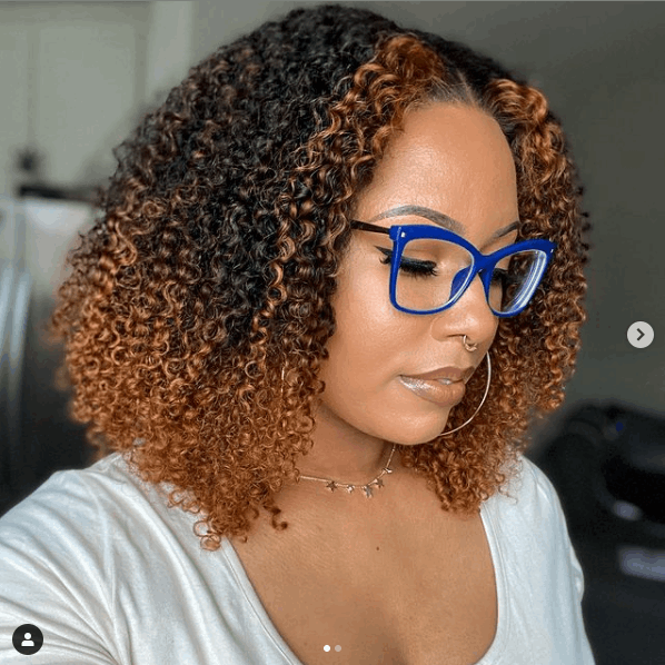 2021 Super Cute Afro Kinky Curly Wig