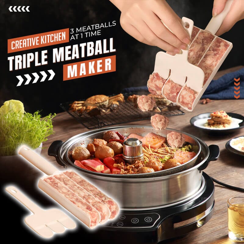 🔥Last Day Promotion - 50% OFF🔥Creative Kitchen Triple Meatball Maker