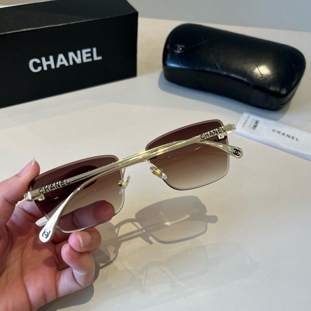 Chanel rimless sunglasses