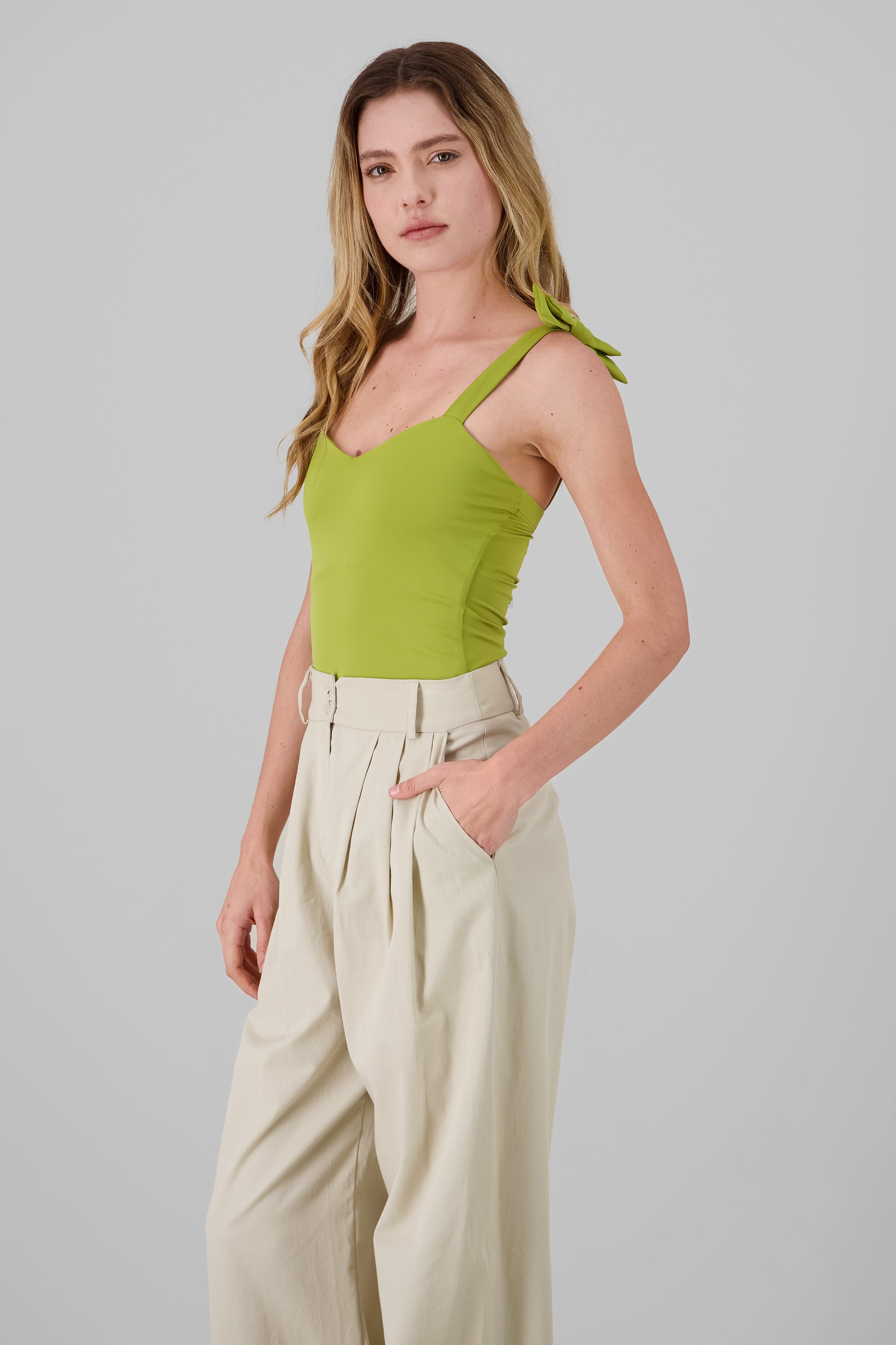 Jocelyn Bodysuit With Bow Straps