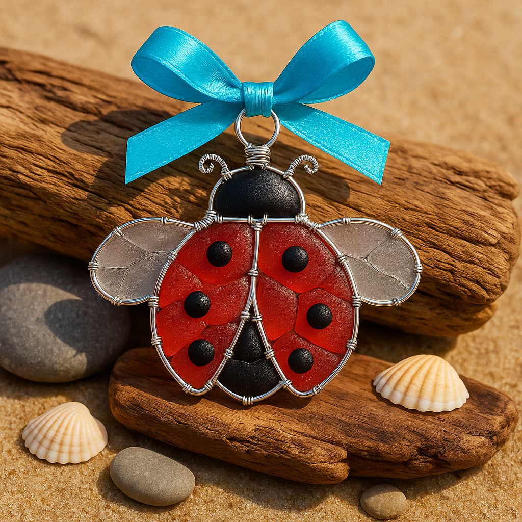 Handmade Sea Glass Ornament