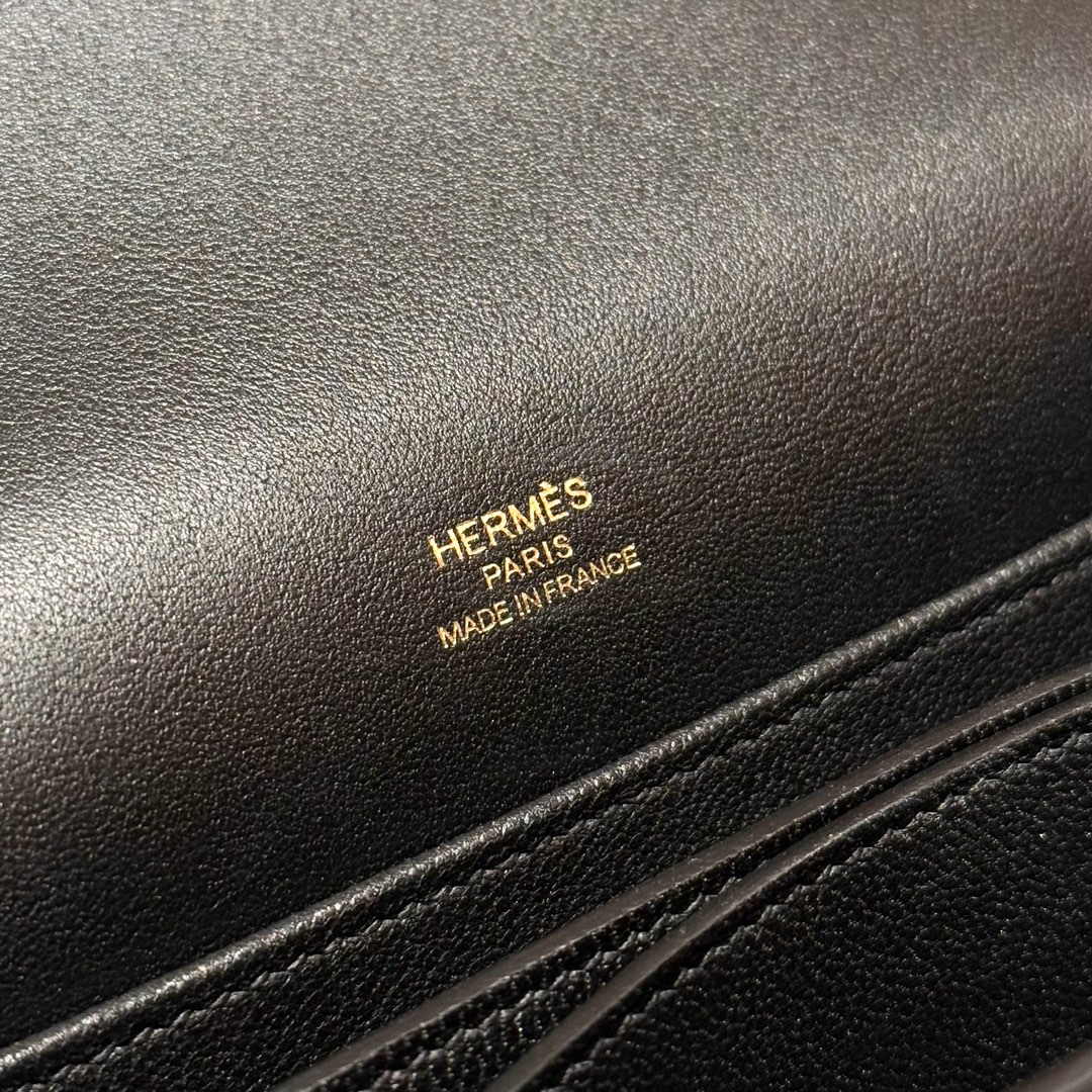 Hermès Roulis 89Noir Handbag (Handmade to Order)