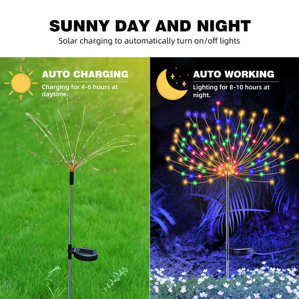 ❤️Last Day 49% OFF - 3PCS/SET Solar Powered Garden Fairy Lights