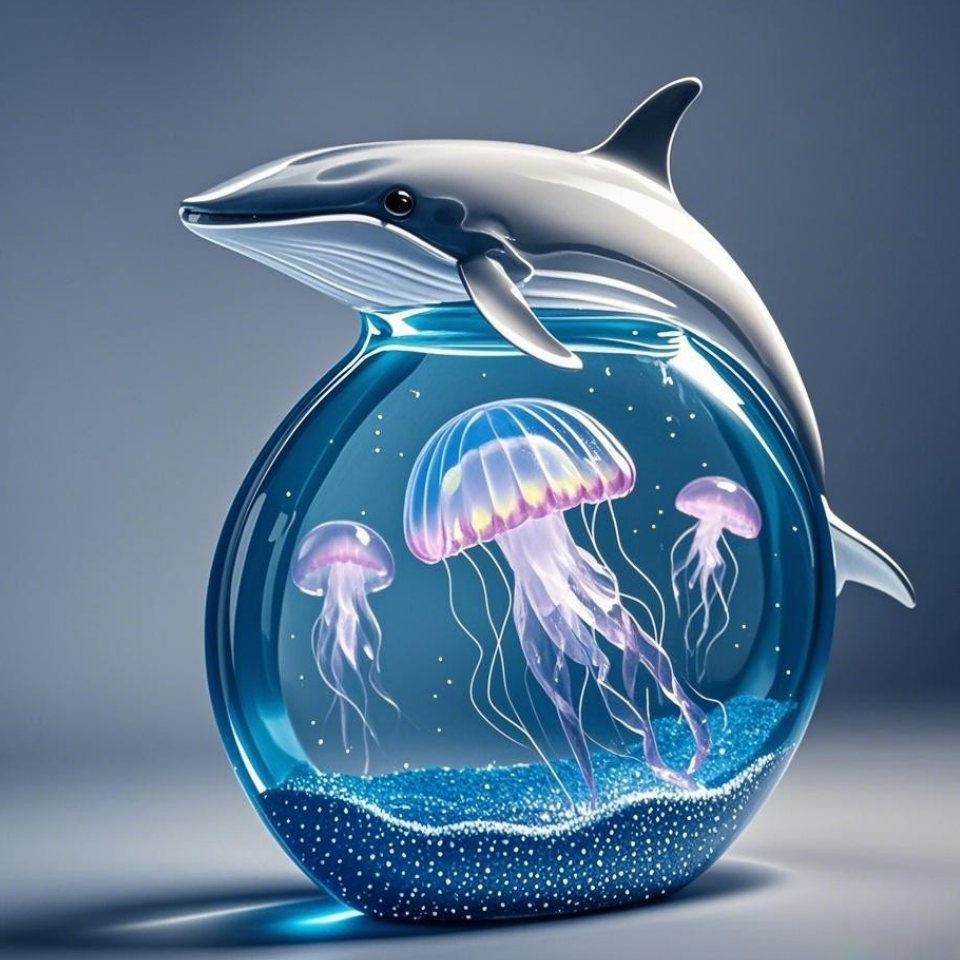 🐬Enchanting Ocean - themed Aquarium Decor: Miniature Worlds to Bring the Ocean Home!