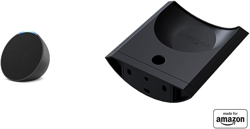 Amazon Echo Pop | Full sound compact smart speaker with Alexa | Charcoal