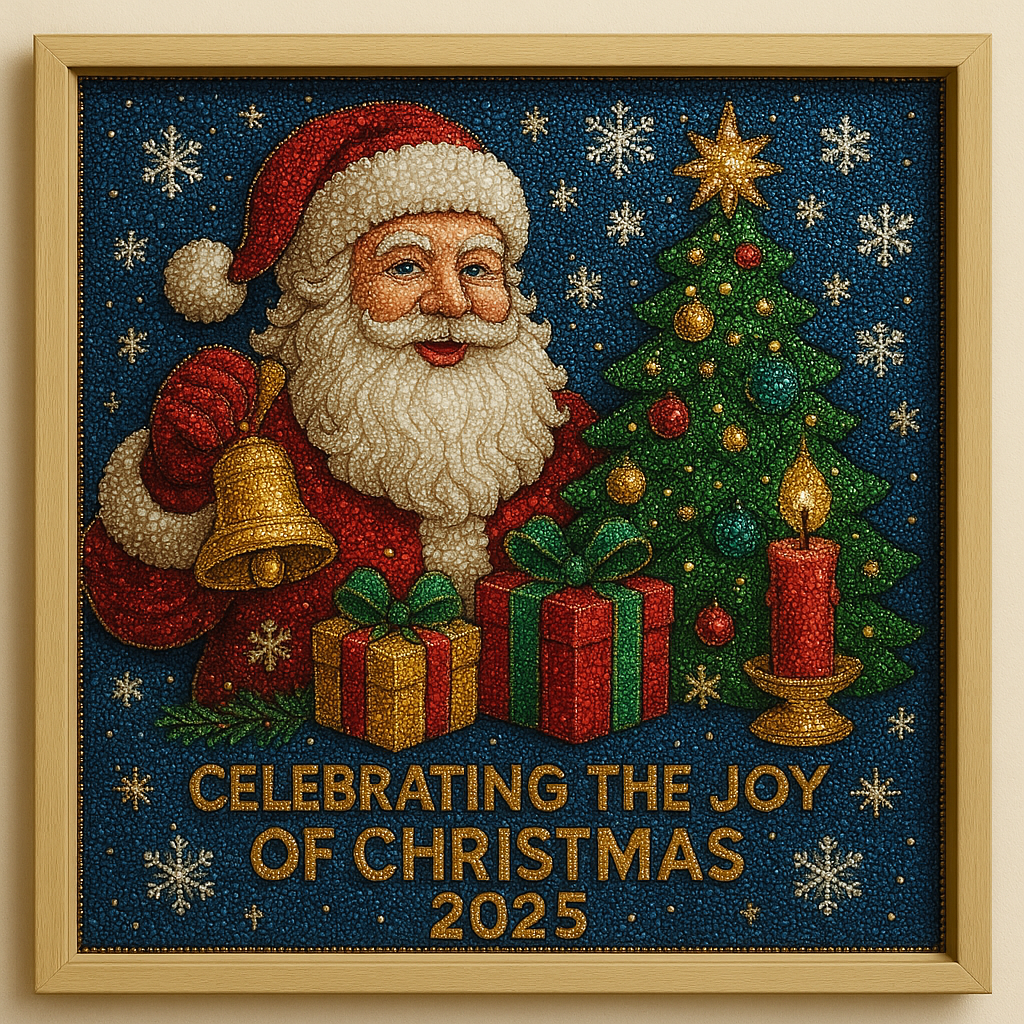 DIY Diamond Painting Kit – Celebrating the Joy of Christmas 2025