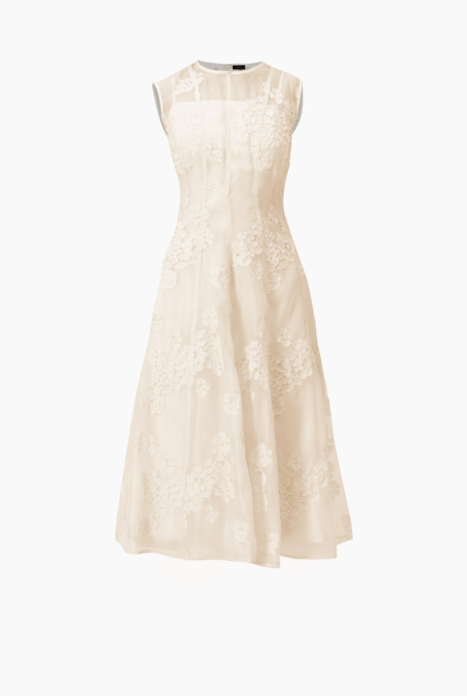 Vestido largo linea A sin mangas