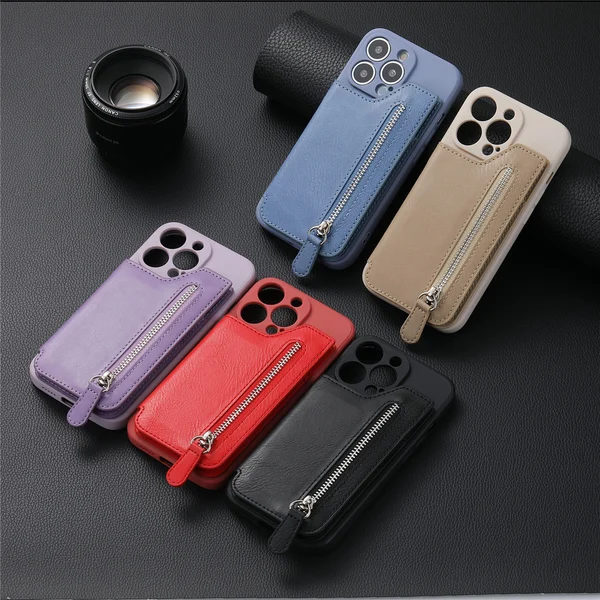 🔥Last Day Promotion-50% OFF🔥Magnetic Liquid Silicone Shell With Zipper Wallet