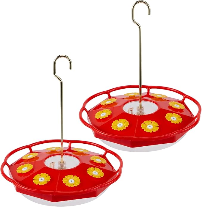 Hummingbird Feeder With Perch And Built-in Ant Moat