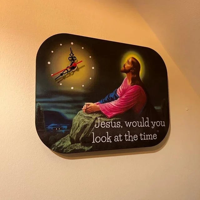 🔥HOT SALE 49%OFF - Jesus Wall Clock | Funny Wall Clock Jesus