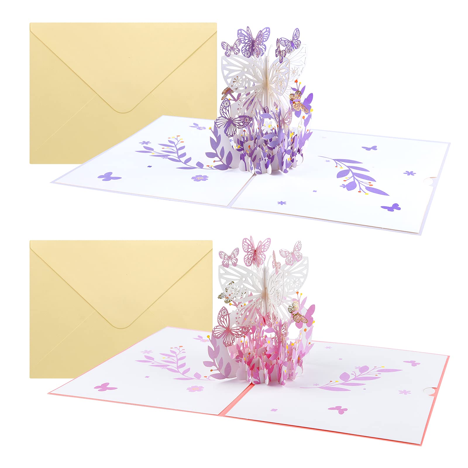 (🔥Last Day 50% OFF) -3D Butterfly Greeting Cards-BUY 3 GET 1 FREE & FREE SHIPPING